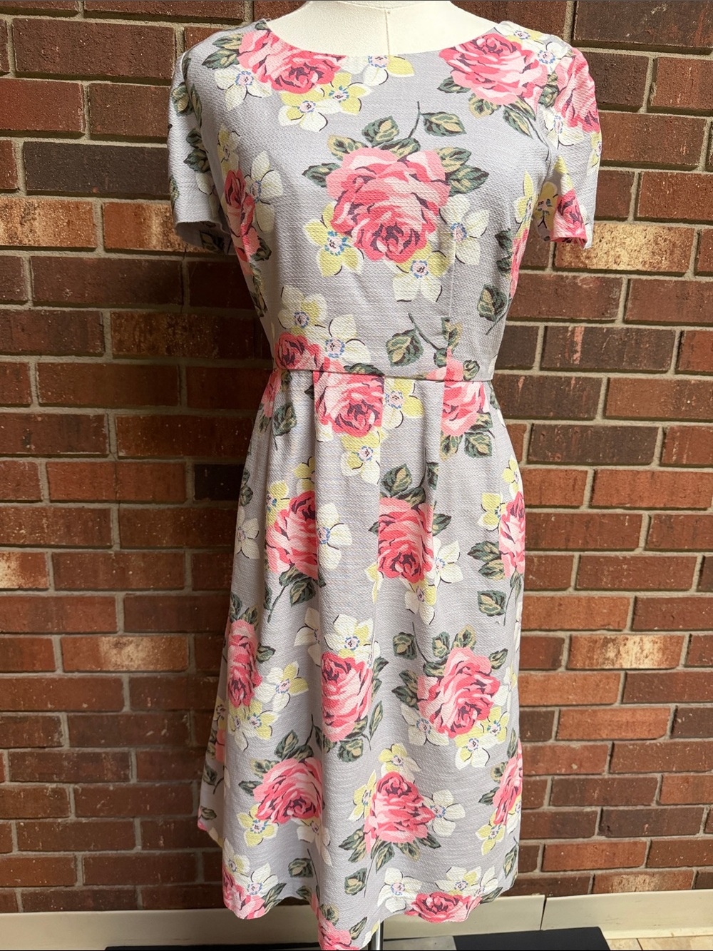Cath Kidston Floral Fit-and-Flare Tea Dress Size 4